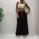 pantalone ampio con cintura pantagonna